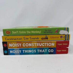 Usborne and Tiger Tales Sound Touch and Feel Board Book Lot of 4 Noisy Books